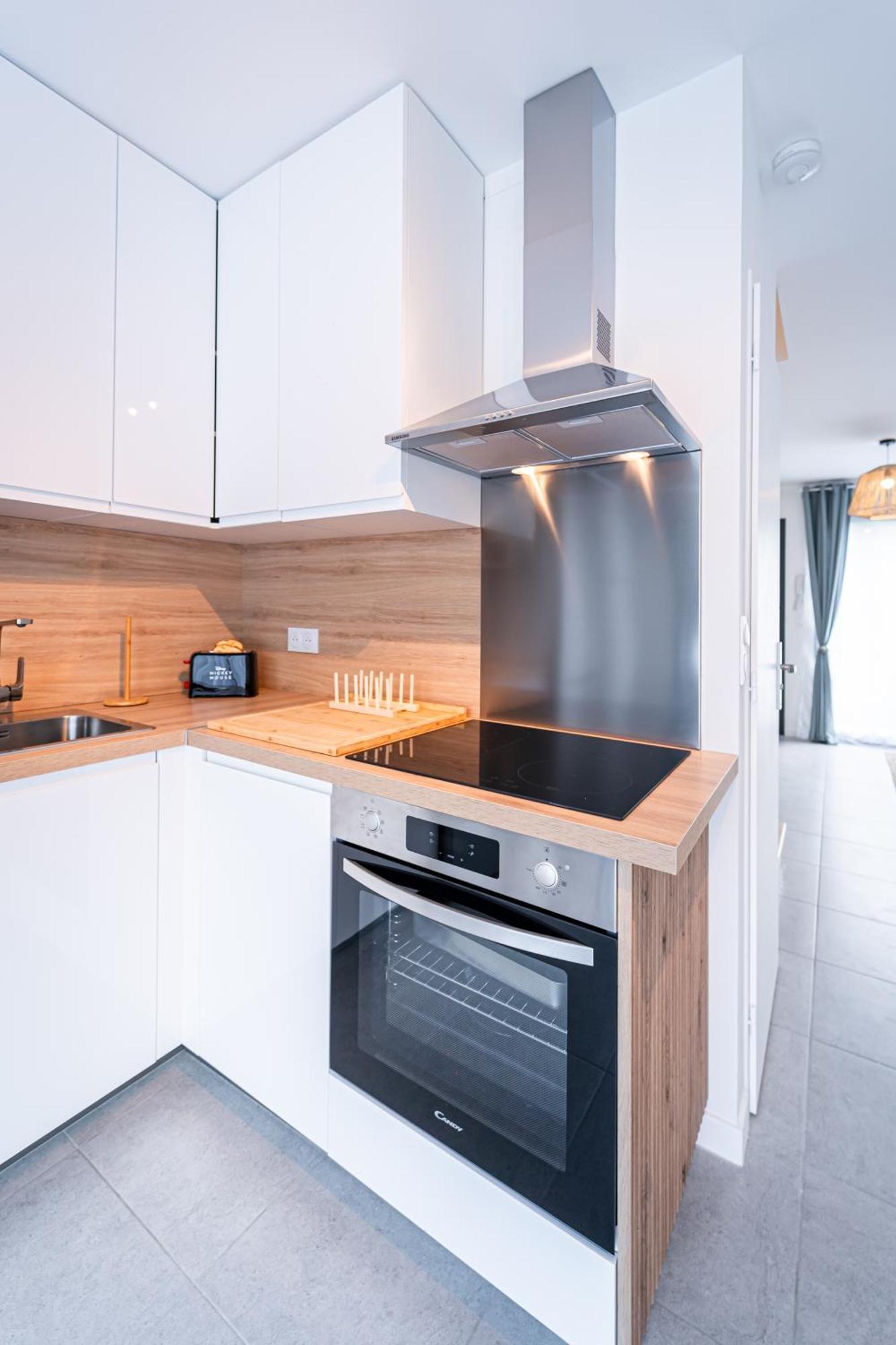 Le Cool Plex Duplex Avec Jardin, Disney 10Mn Esbly المظهر الخارجي الصورة